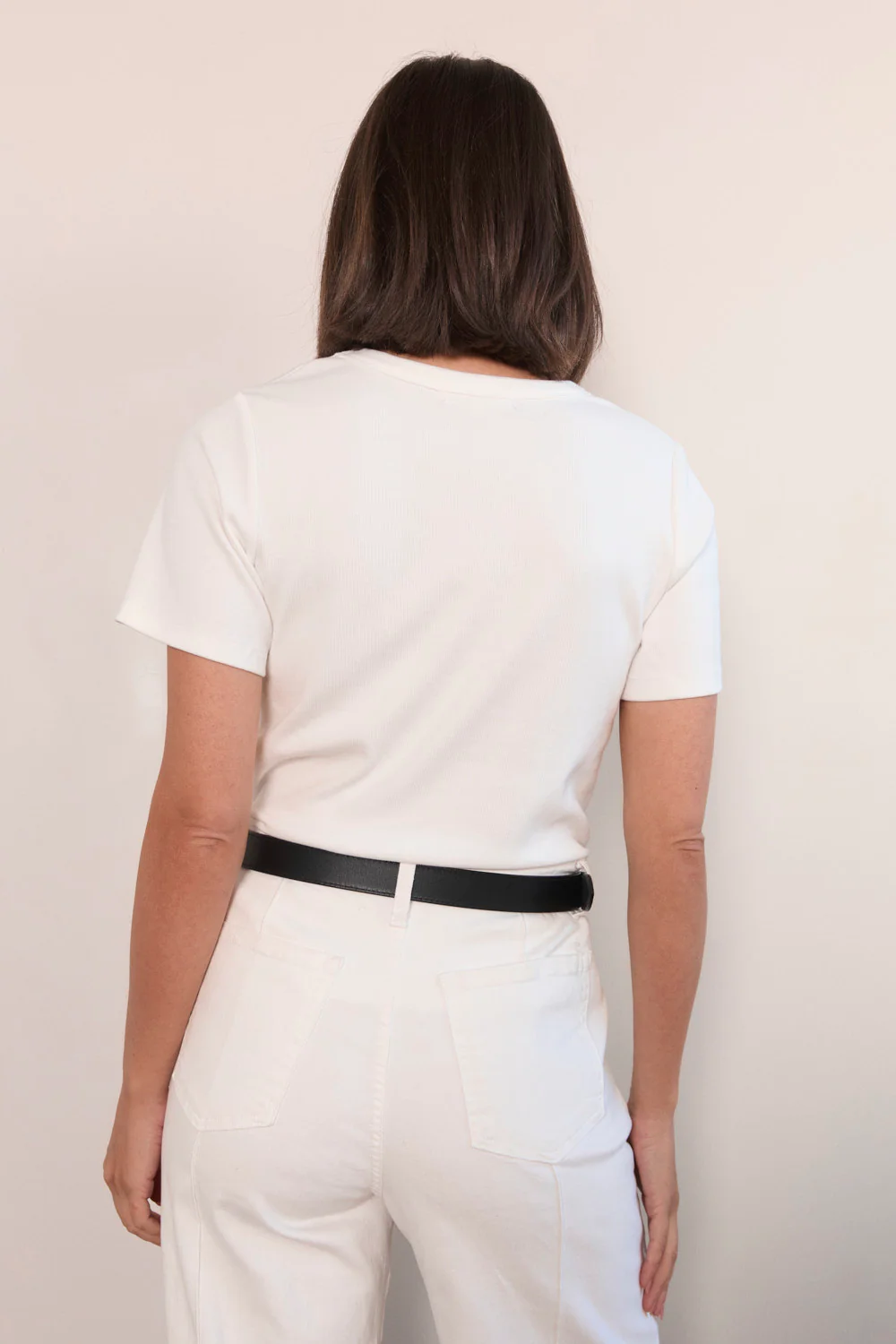 Adrift Gold Buckle Belt in Black Leather - Image 6