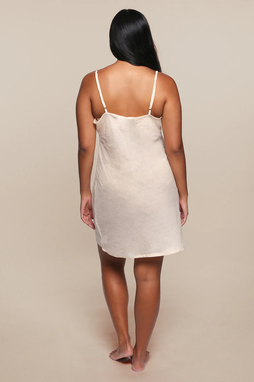 Adrift Cotton Slip in Ecru - Image 9