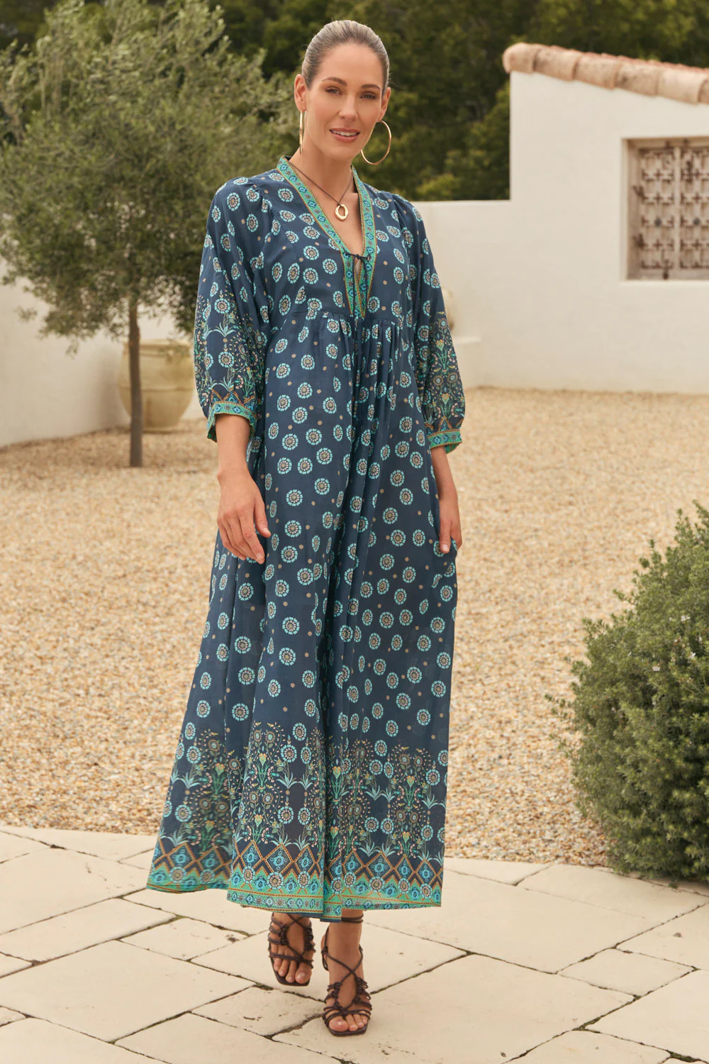 Cairo Boho Dress in Nerolie - Image 4