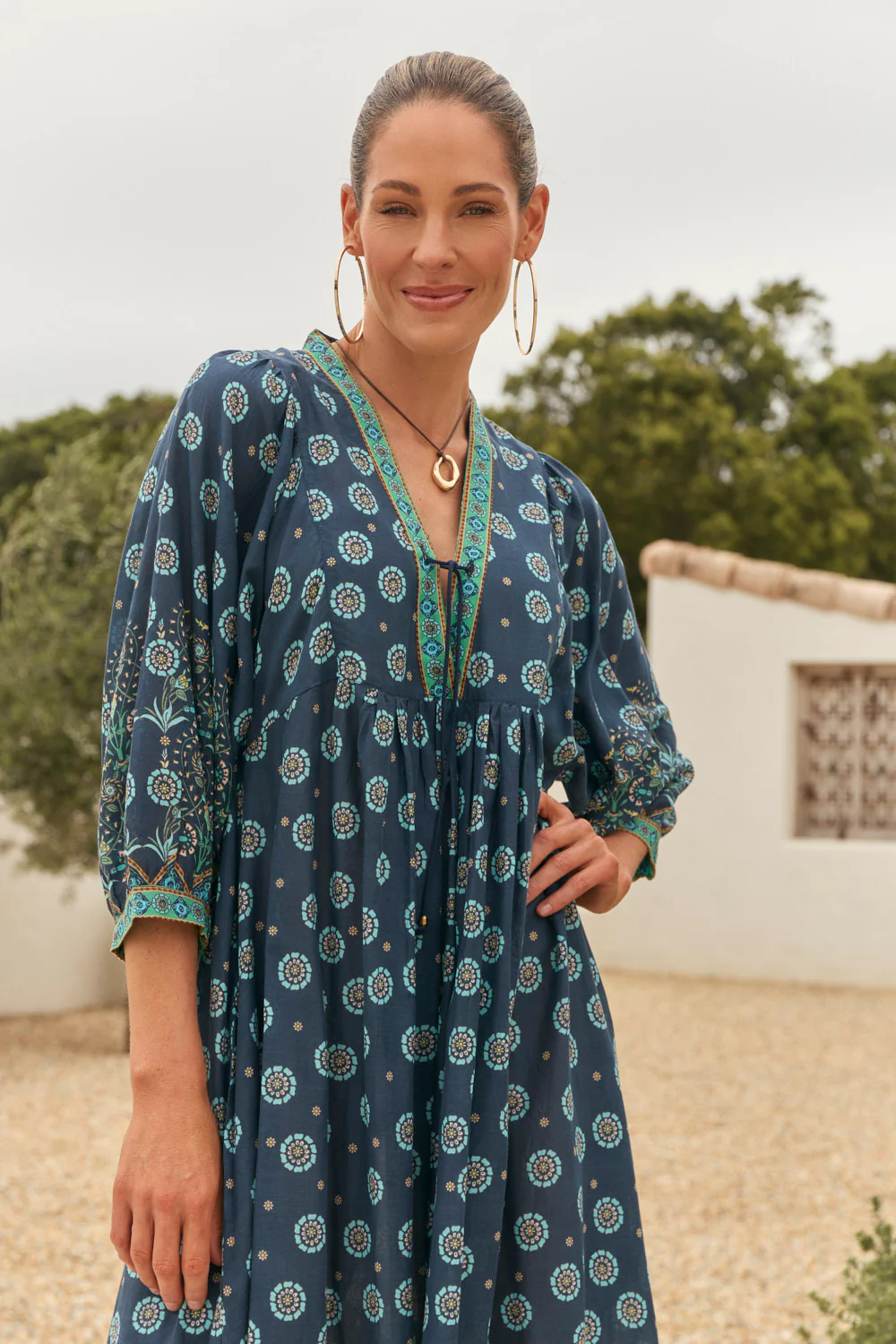 Cairo Boho Dress in Nerolie - Image 5