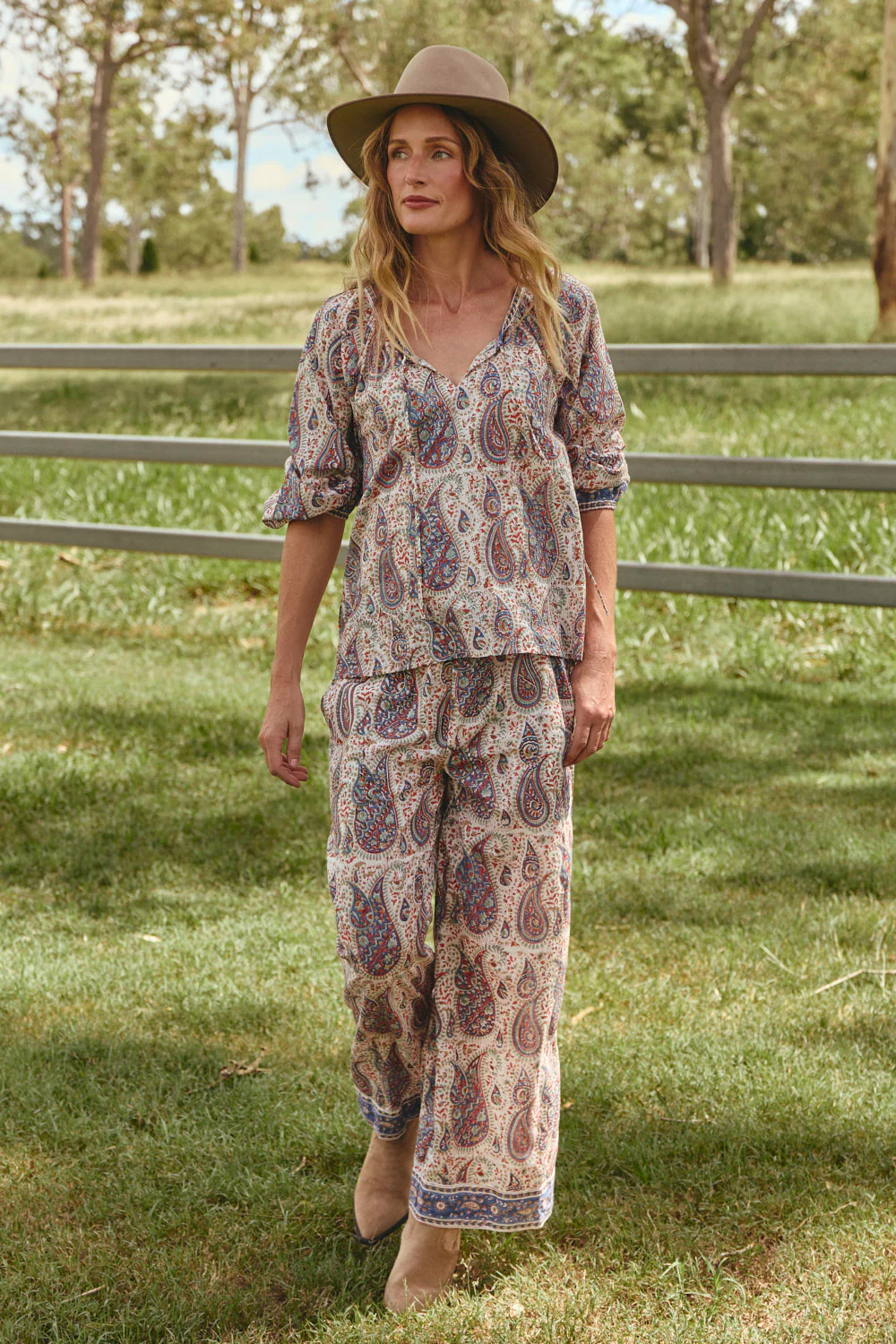 Delilah Swing Blouse in Kalamkari - Image 4