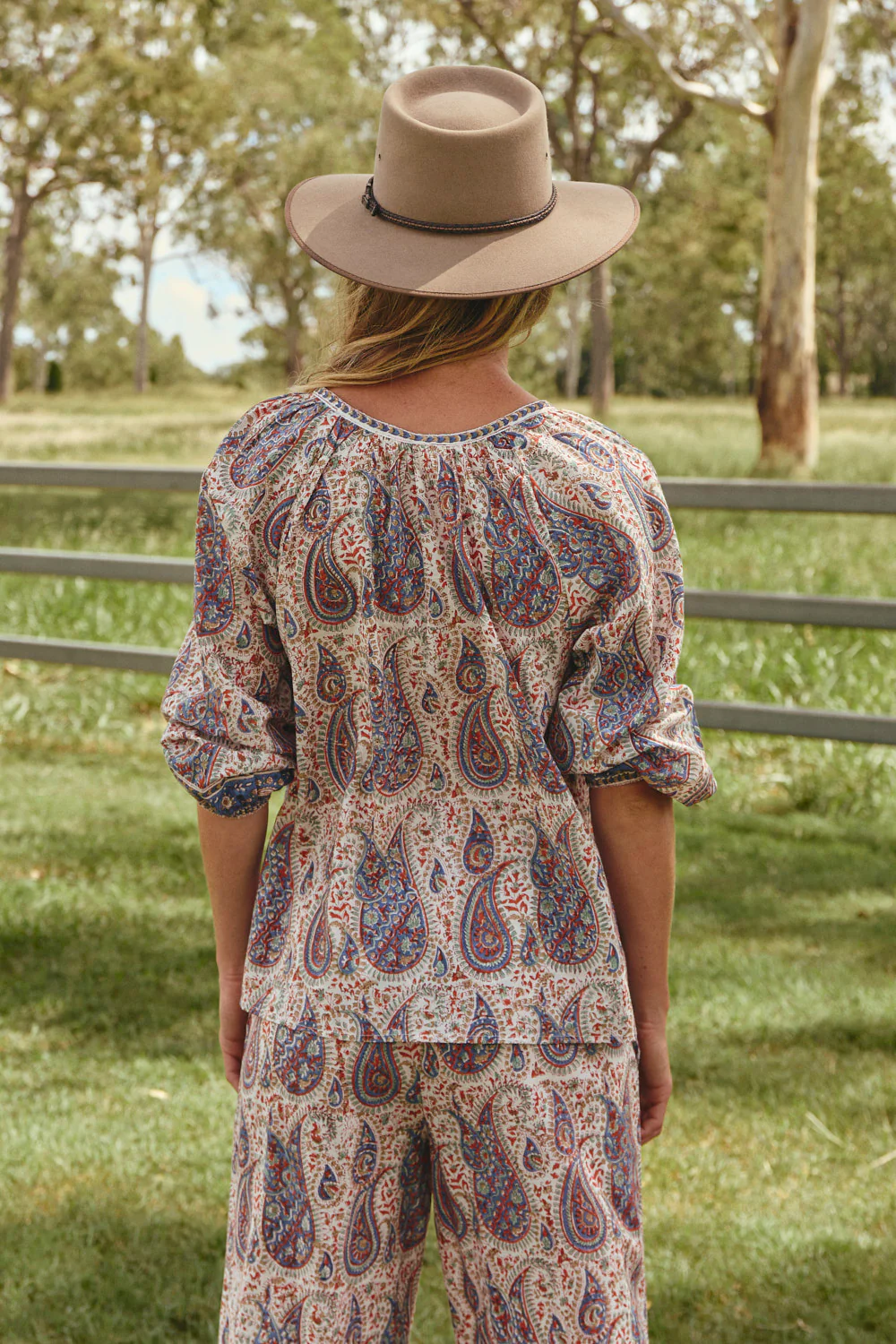 Delilah Swing Blouse in Kalamkari - Image 6