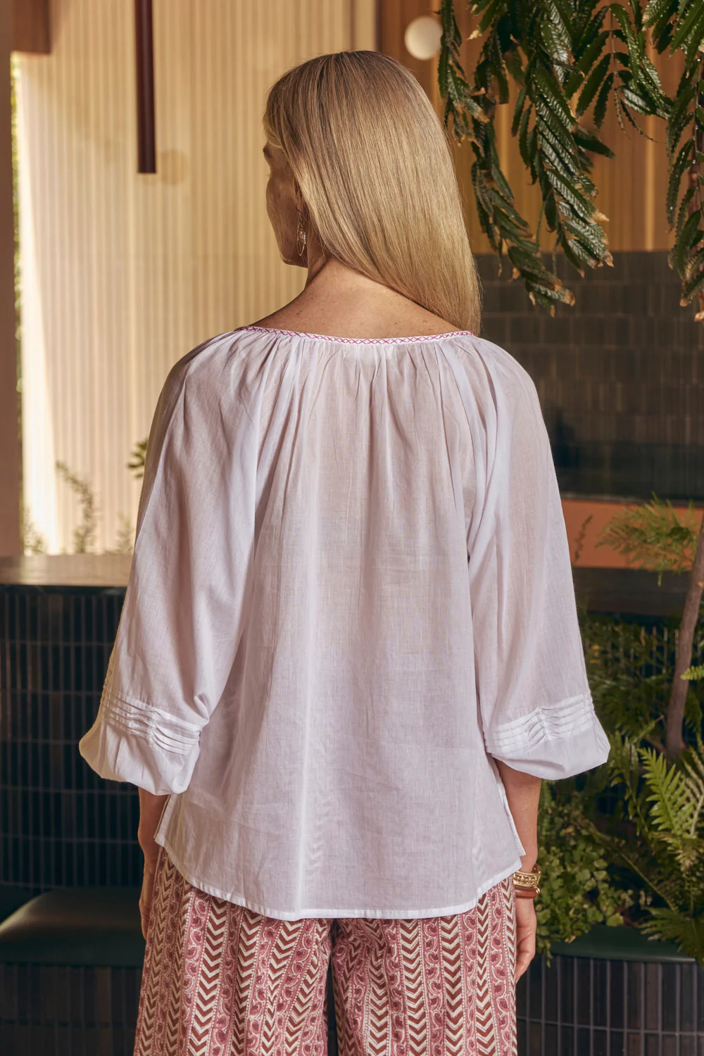 Delilah Tassel Blouse in Saffron - Image 7