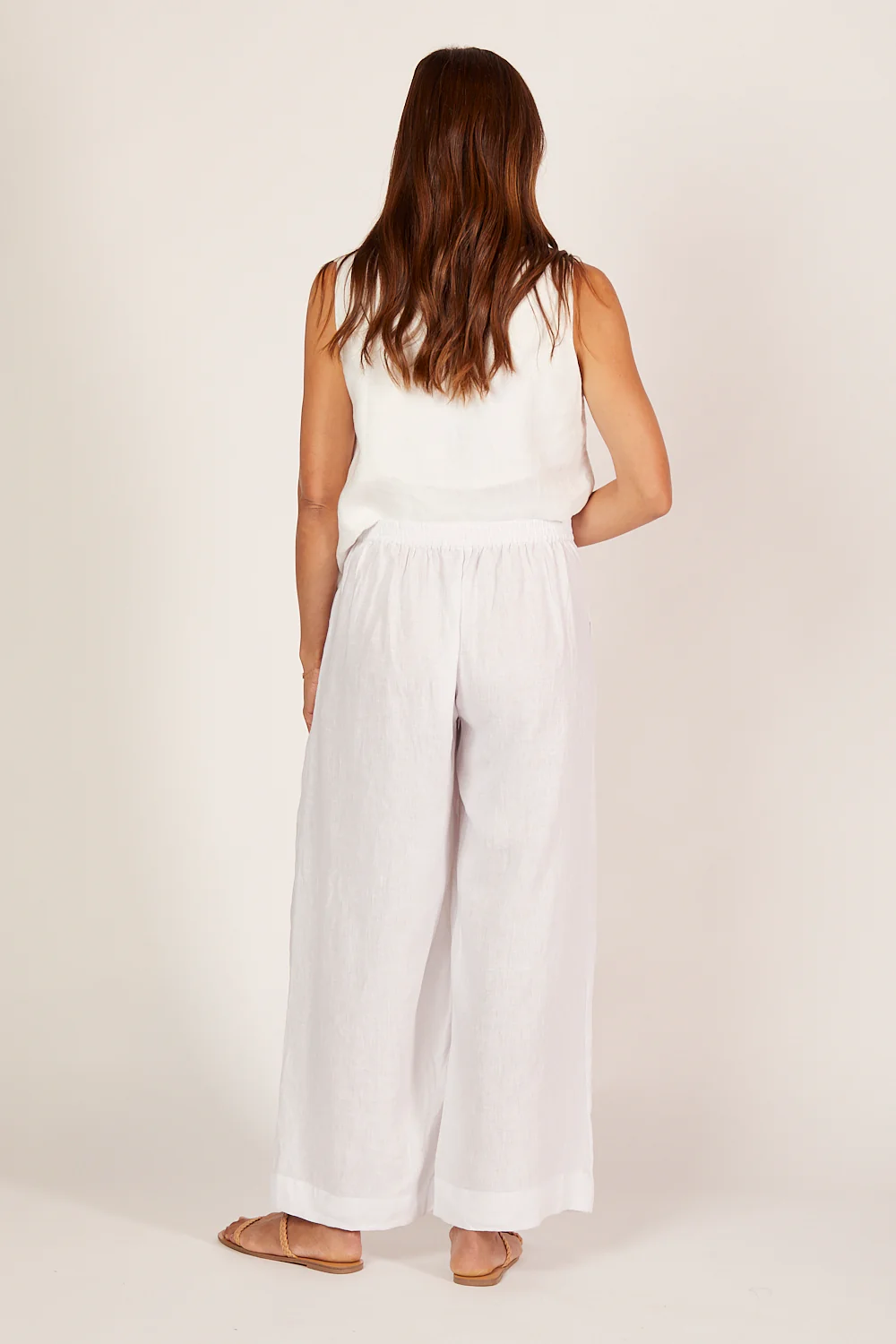 Ember Linen Cami in White - Image 6