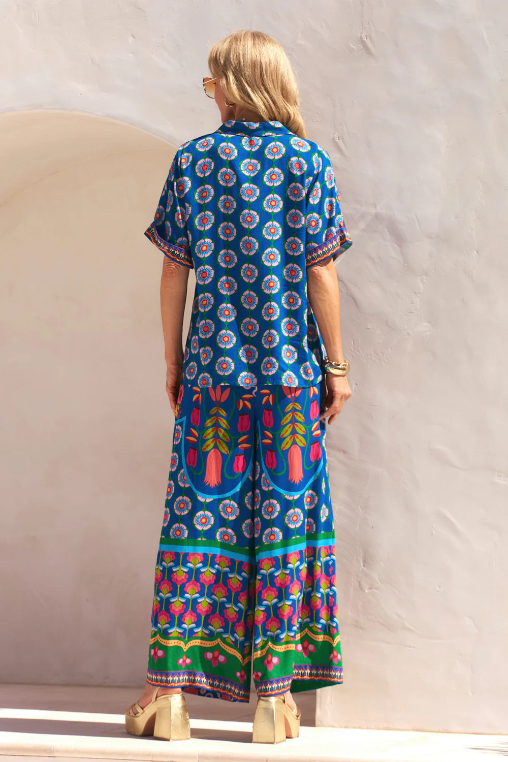 Evie Shirred Waist Pant in Paradiso - Image 6