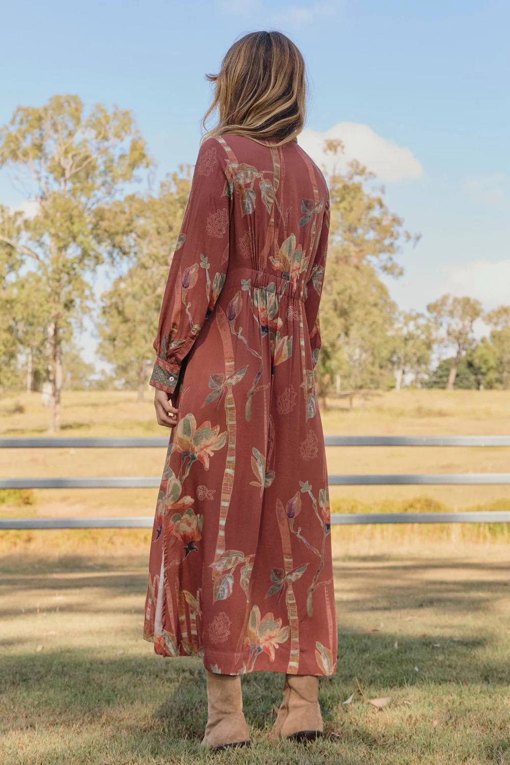Gracie Collared Dress in Outback - Image 6