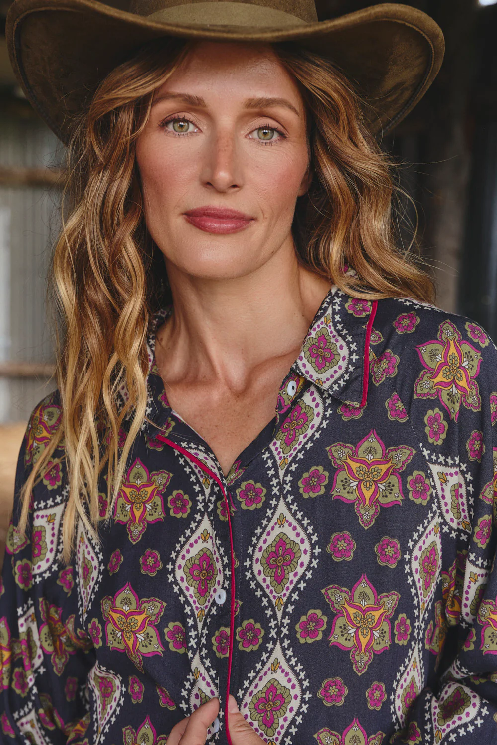 Gracie Shirt Dress in Veloura - Image 3