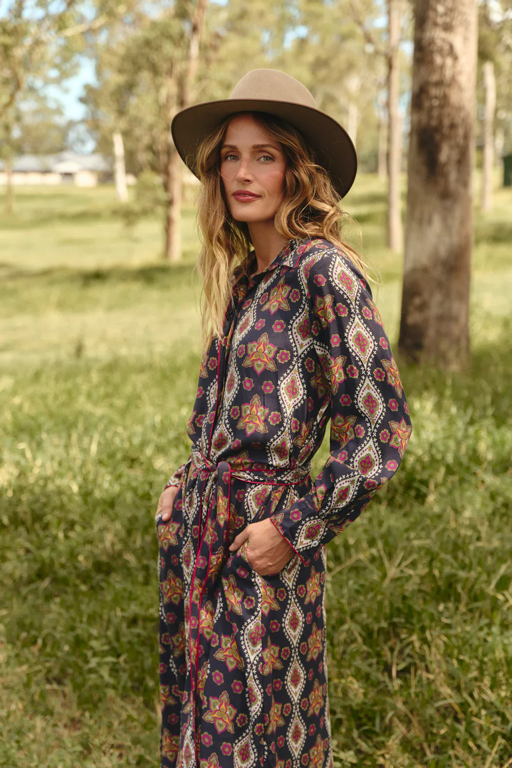 Gracie Shirt Dress in Veloura - Image 4