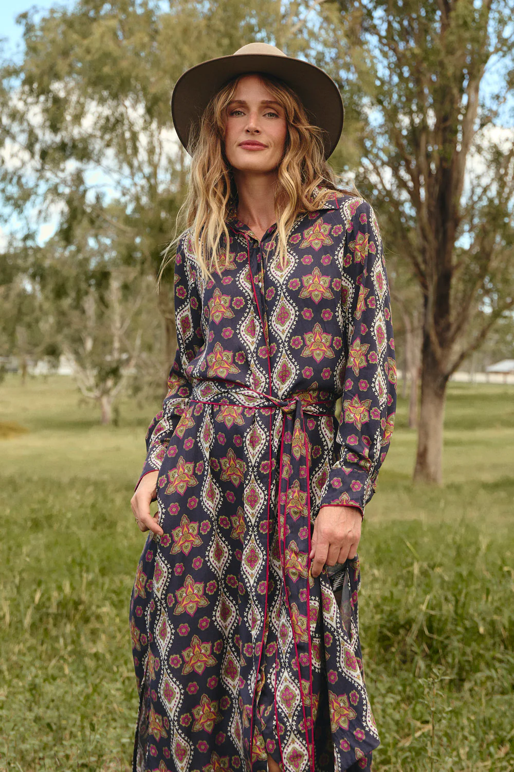 Gracie Shirt Dress in Veloura - Image 5