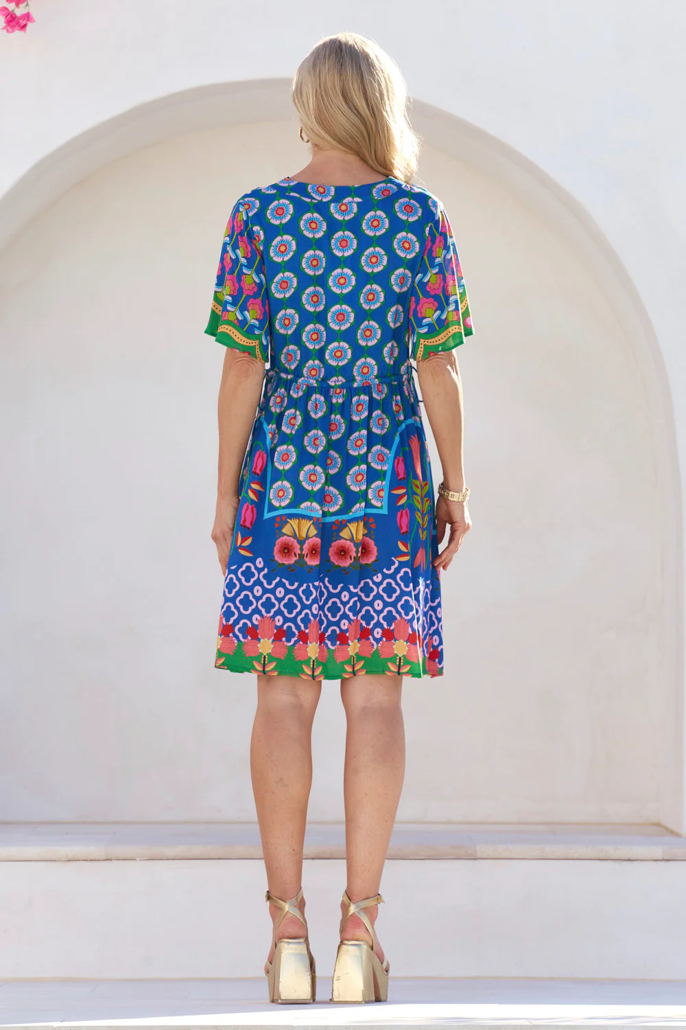 Iris Short Dress in Paradiso - Image 6