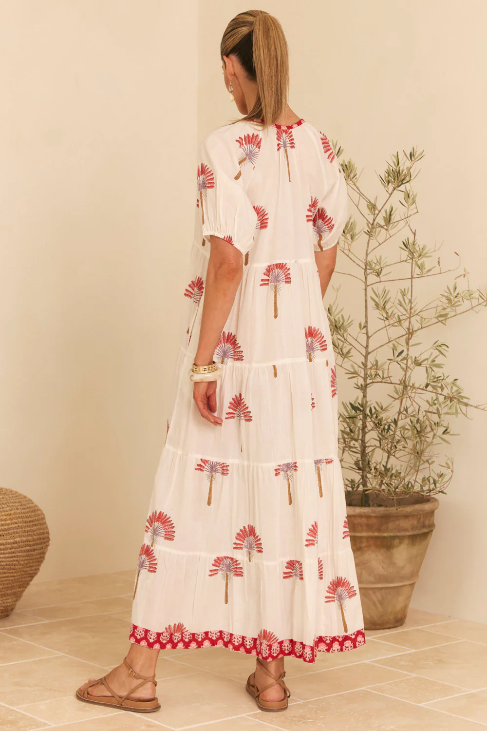 Layla Tiered Dress in Cypress - Image 6
