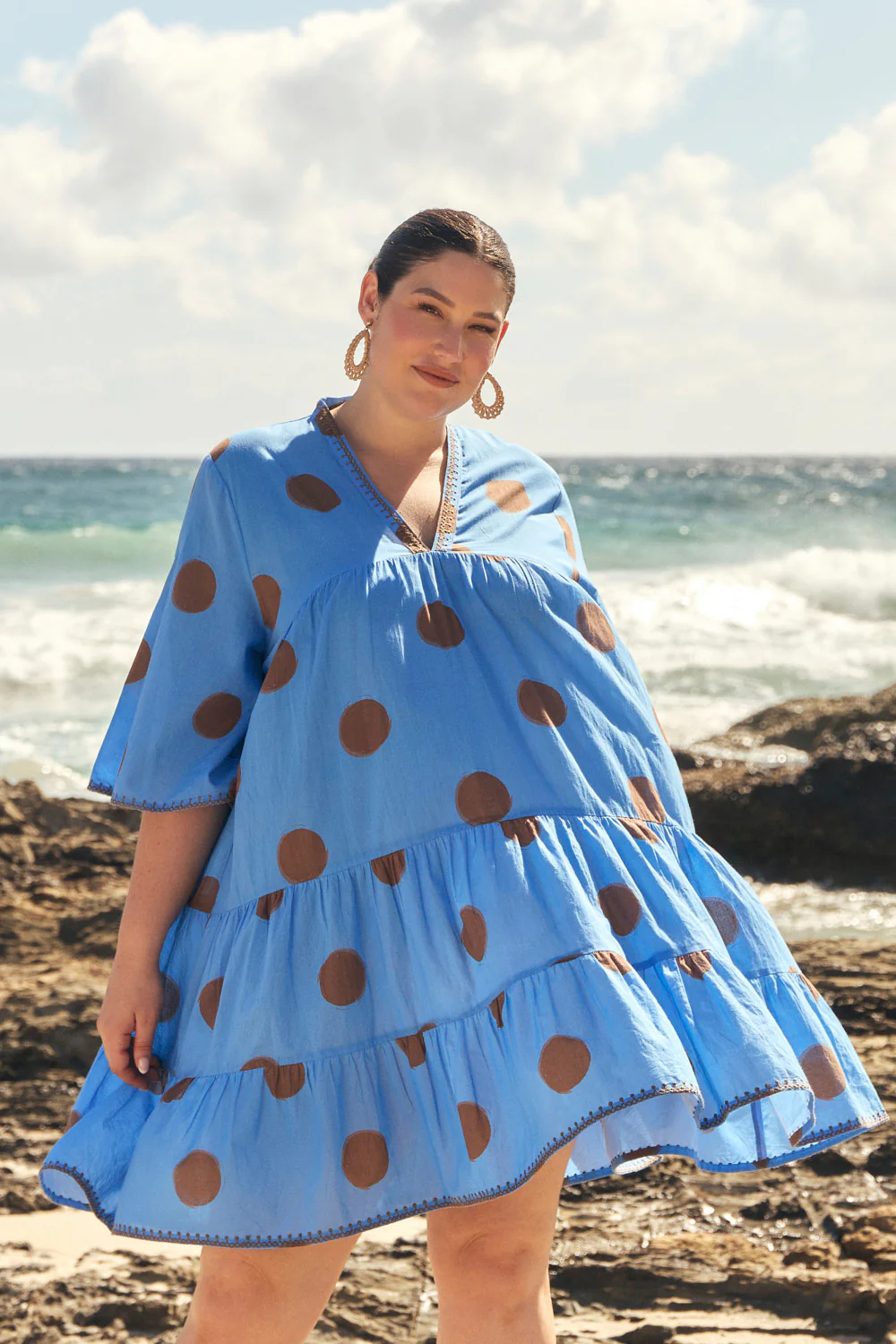 Mable Bell Sleeve Dress in Serendipity - Image 3