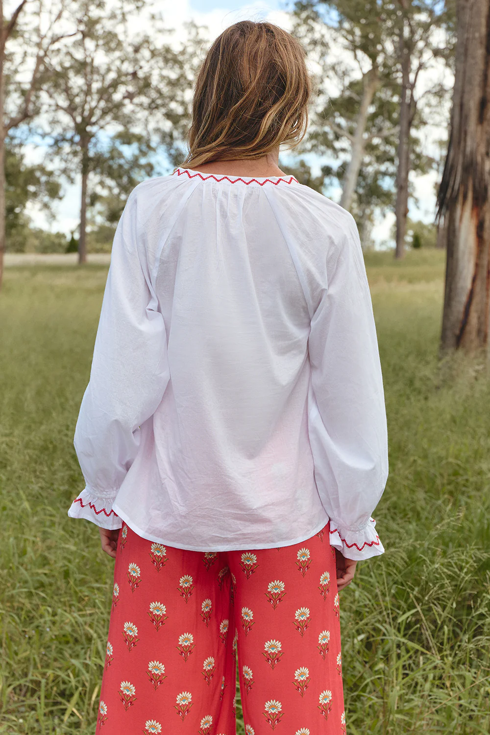 Robin Round Neck Blouse in Palladio - Image 6