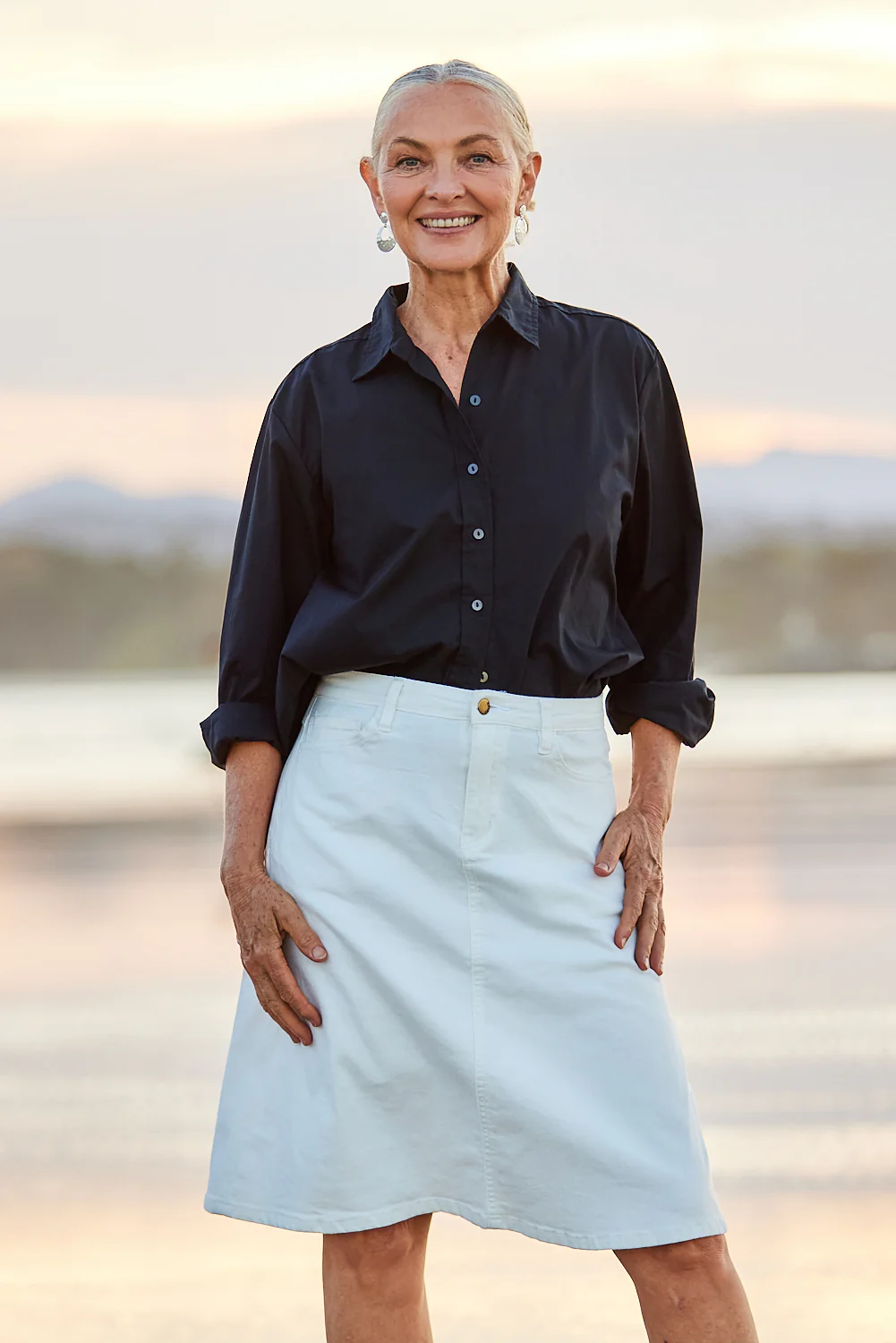 Sam Cotton Poplin Shirt in Black - Image 6
