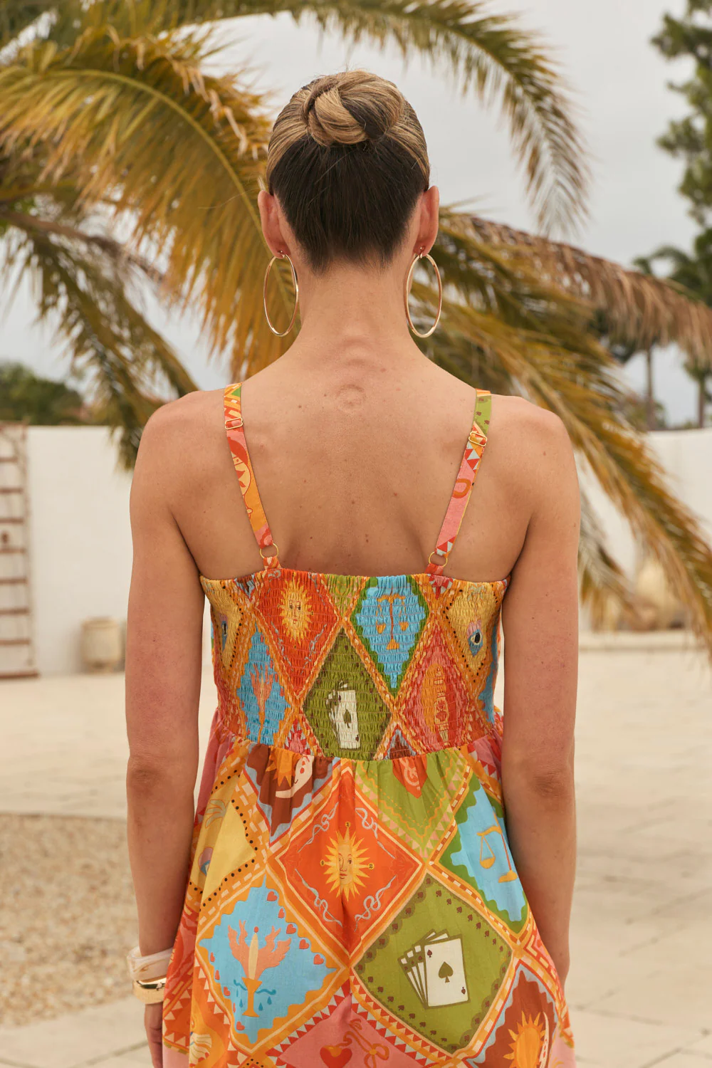 Solene Sun Dress in Sunset Club - Image 5