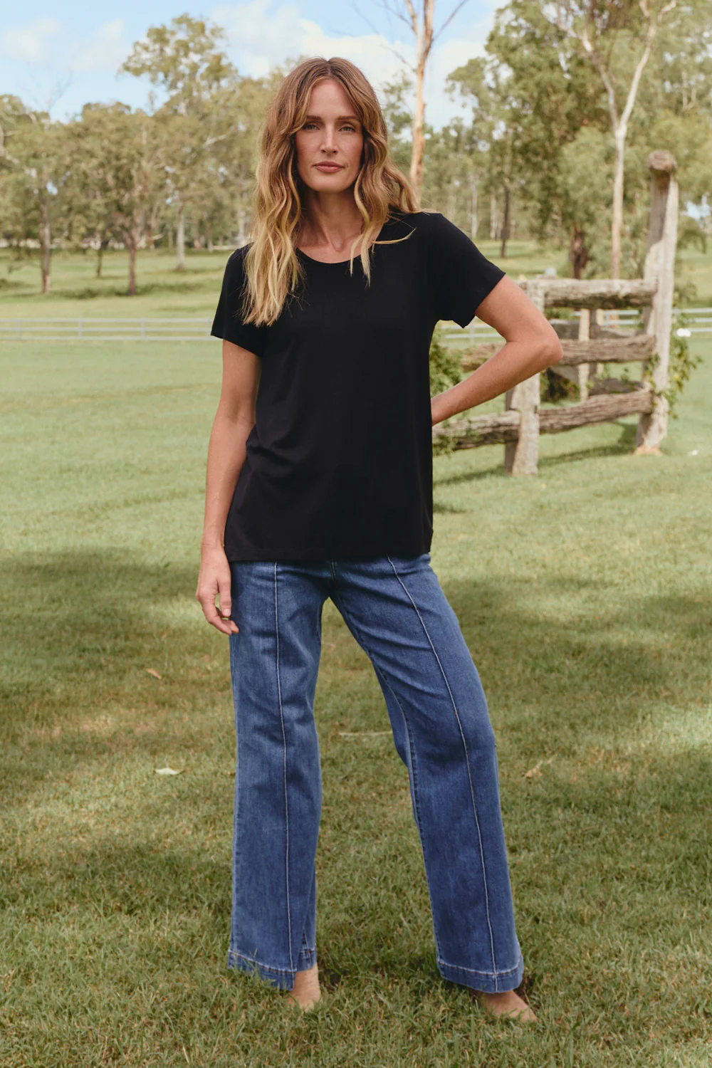 Swing Tee in Black - Image 3