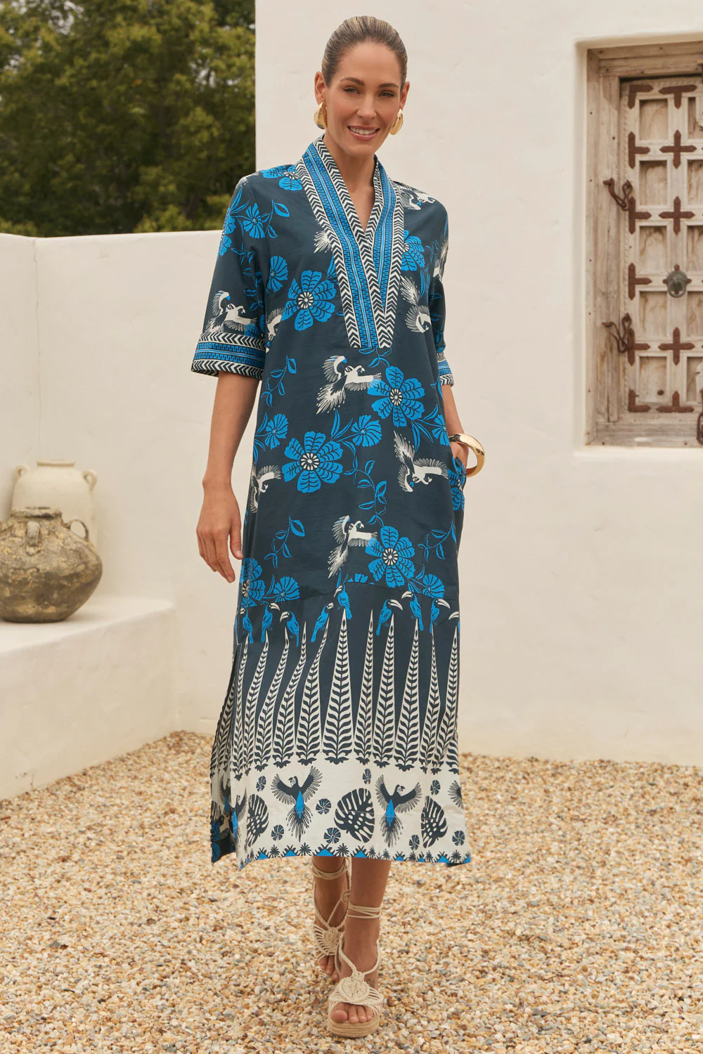 Tia Tunic Dress in Hula Girl - Image 2