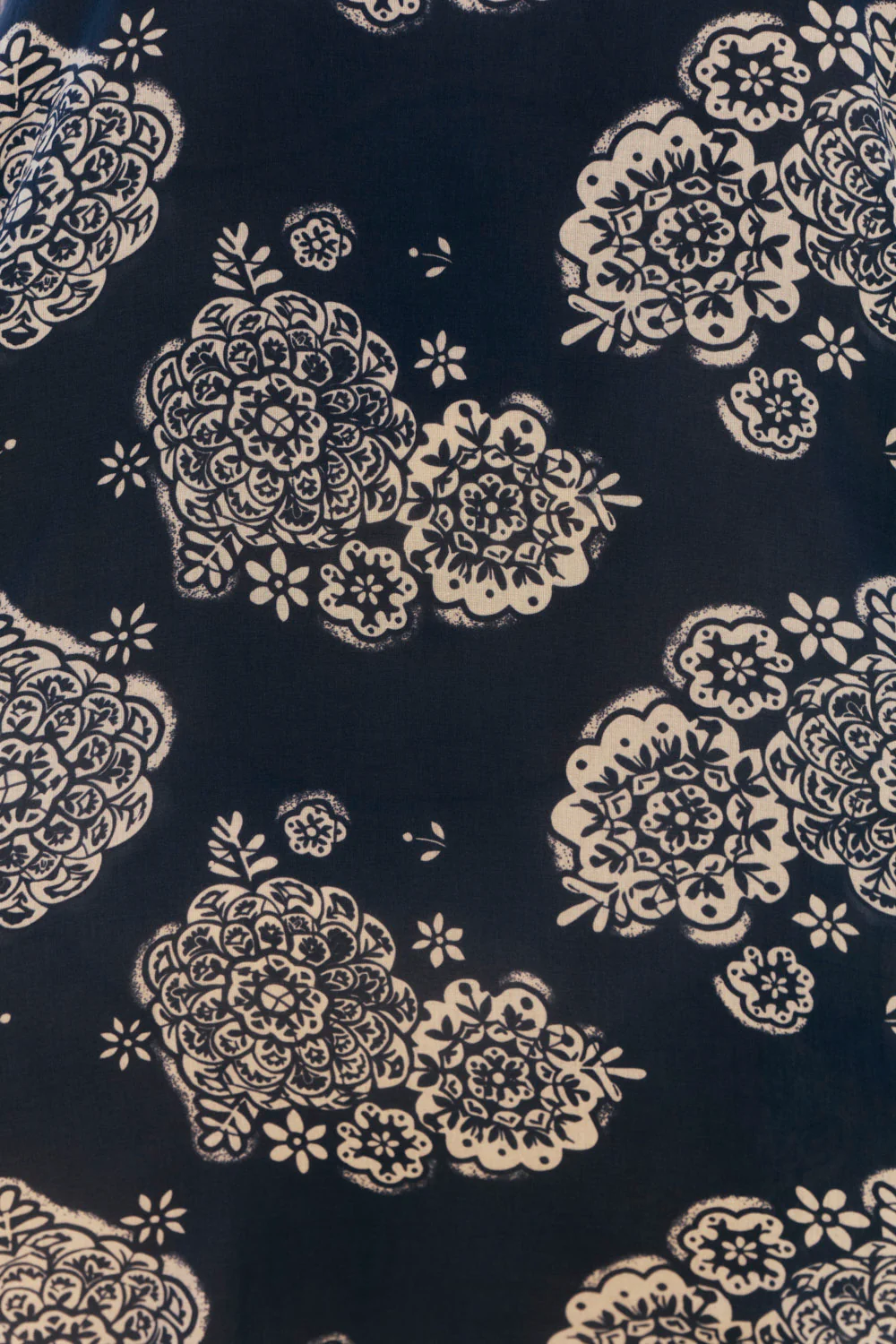 Valentina Tiered Frill Dress in Moroccan Belle Navy - Image 5